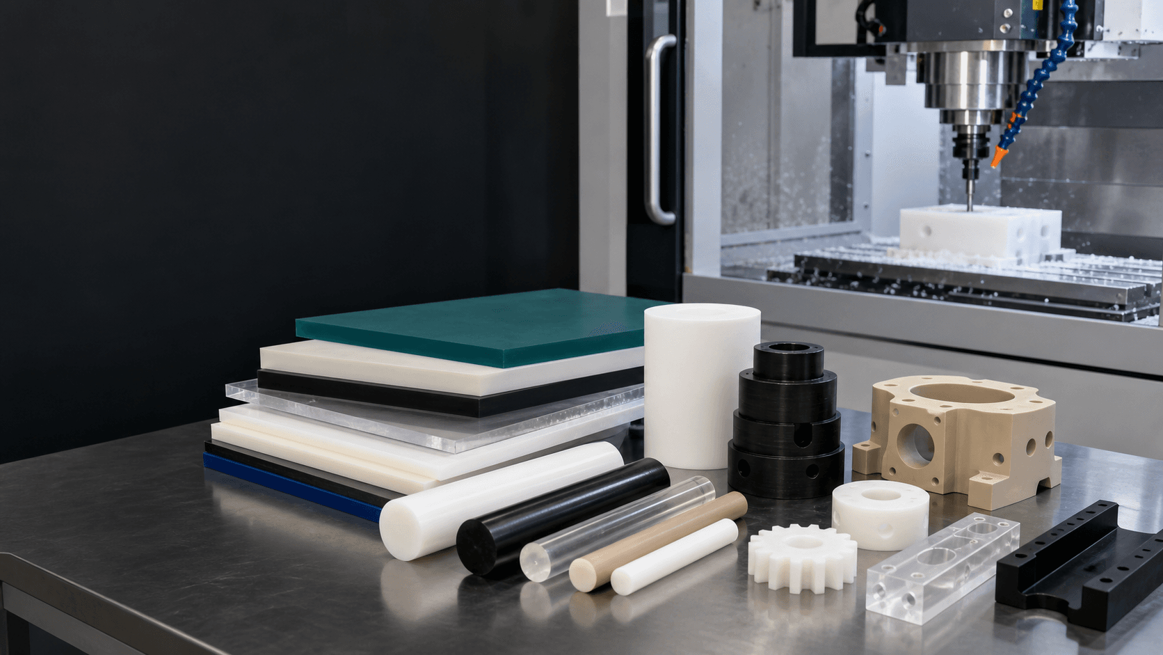 Plastic sheet stock, rods, and CNC machined plastic components