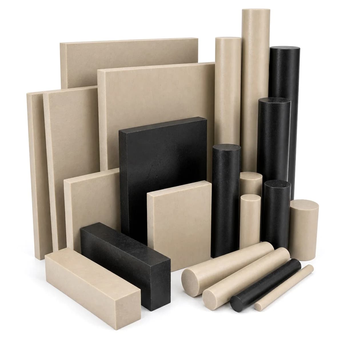 Natural PEEK sheet material for high-performance industrial components