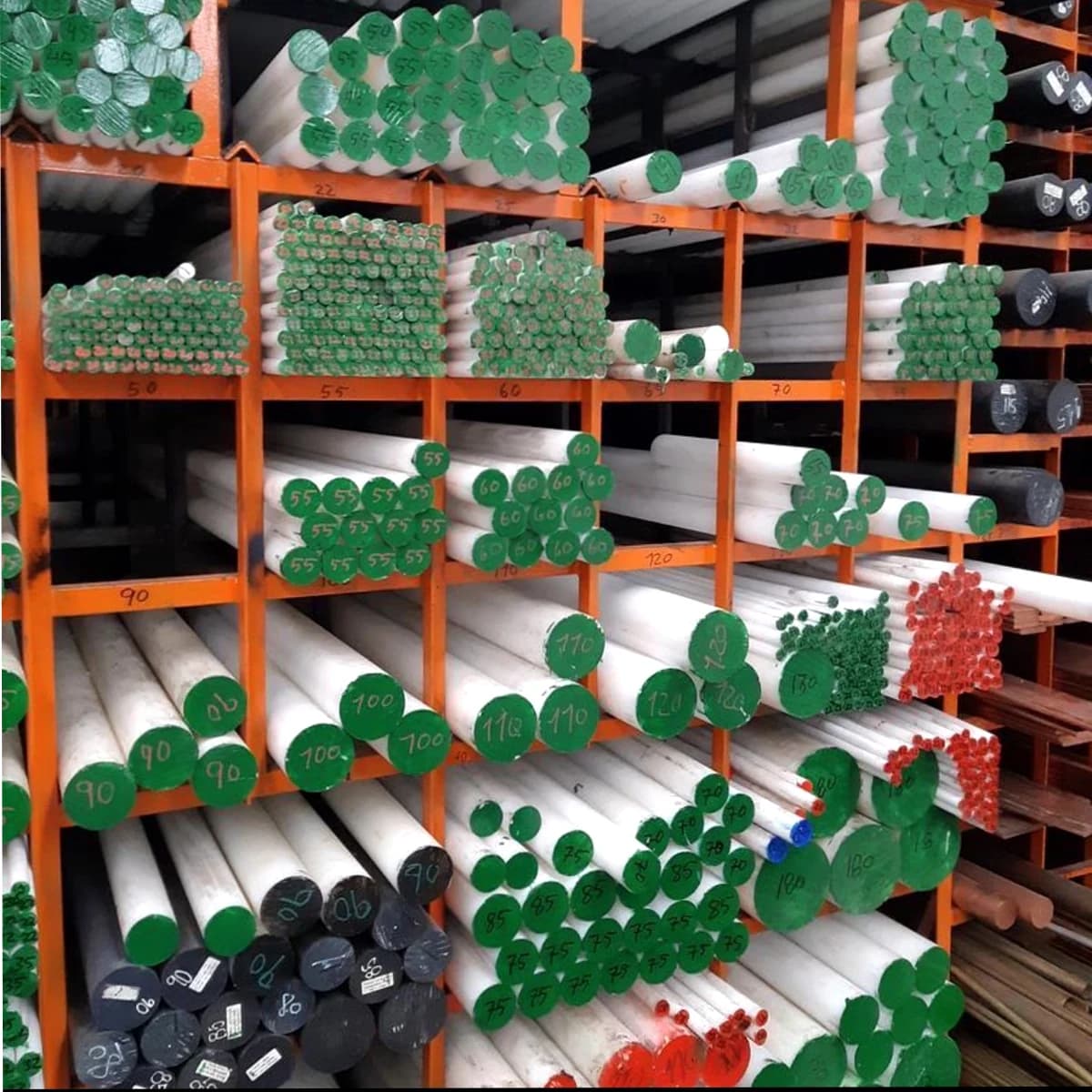 CNC machined PTFE component produced from rod stock