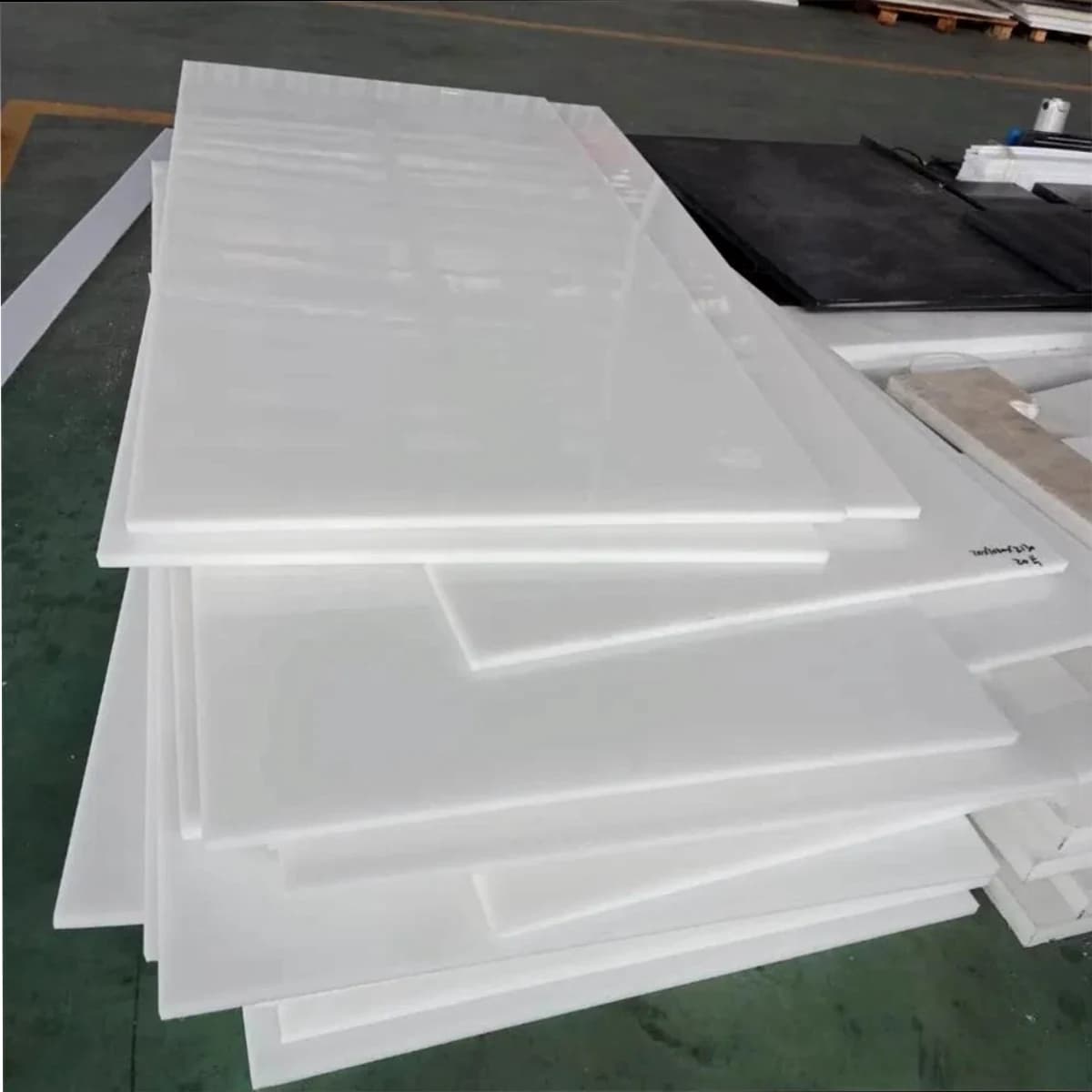 PTFE engineering plastic sheet prepared for custom cutting