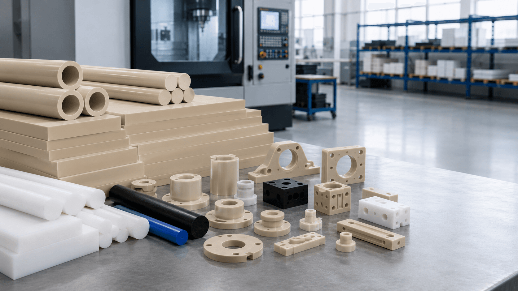Engineering plastic stock and CNC machined plastic parts supplied by Apex PolyWorks