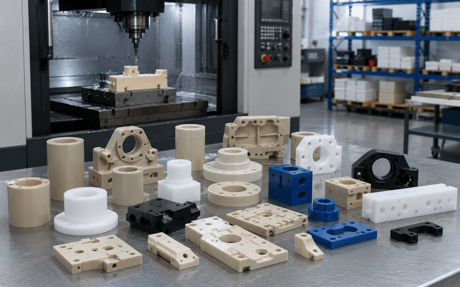 CNC plastic machining capability for precision engineering plastic parts