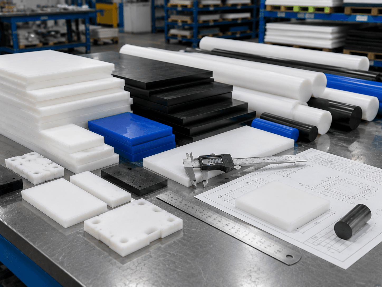 CNC machined POM / Acetal production capability 2