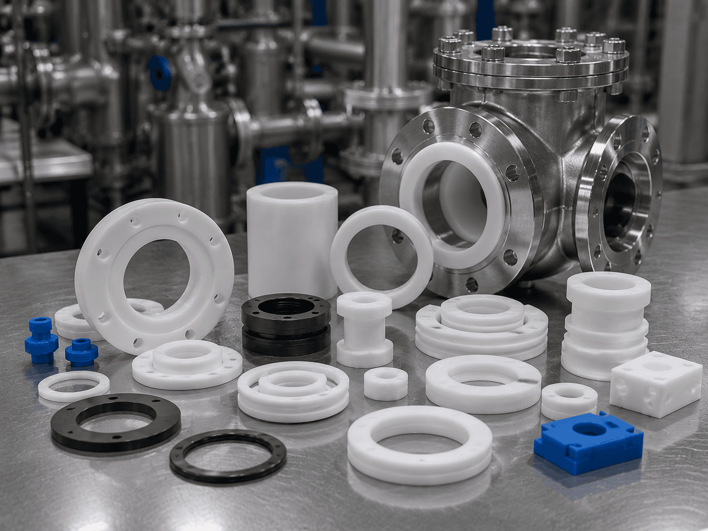 PTFE / Polytetrafluoroethylene warehouse inventory for bulk industrial supply