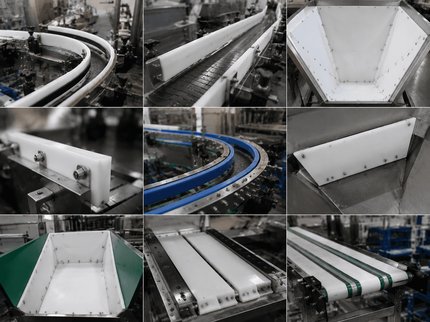 UHMWPE Sheet industrial application and finished component example